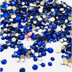 Strasuri din cristale pentru make-up, model Gold SM011FF Blue Indigo Mixt